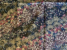 1960s Vintage Ray Strauss Navy Pink Floral Scarf Polyester USA 20  