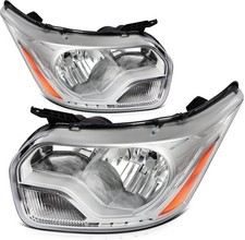 Headlights Assembly For Ford Transit 150 250 2015-2023 Chrome Housing LH + RH