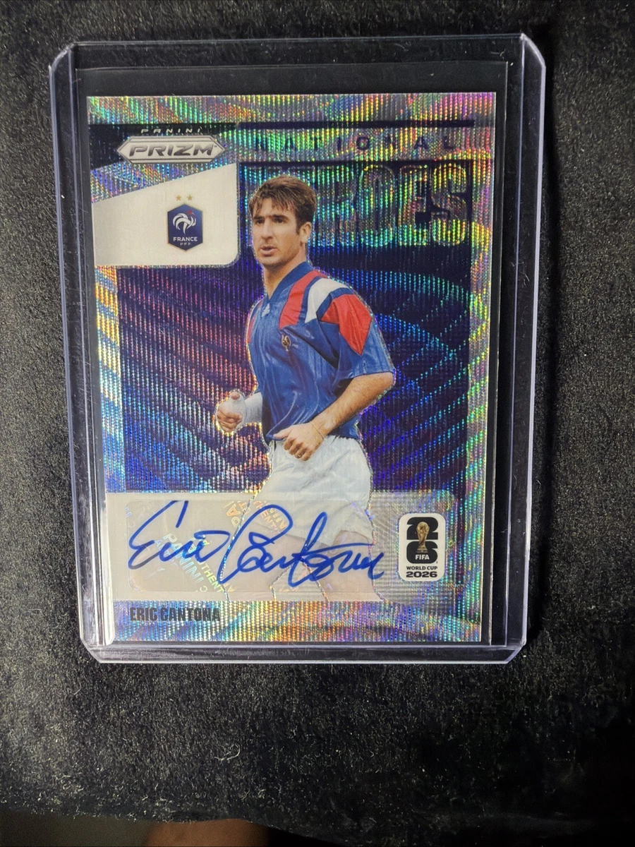 Eric Cantona Soccer Autographed Sports Trading Cards & Accessories