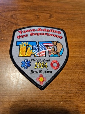 Tome-Adelino New Mexico Fire Department Patch (Established 1954)