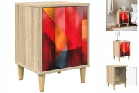 Nachttisch Nachtschrank Nachtkommode Heesch Sonoma-Eiche 36X33X50 Cm Holzwerksto