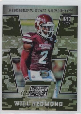 2016 Panini Prizm Collegiate Draft Picks Camo 132/199 Will Redmond Rookie RC e5r