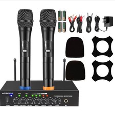 Set Microfono Wireless Doppio