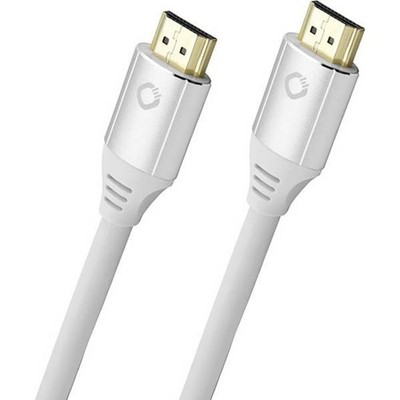 Oehlbach D1C92491 HDMI Plug Cable HDMI-A, HDMI-A Plug 2.00m White UHD 8K; C