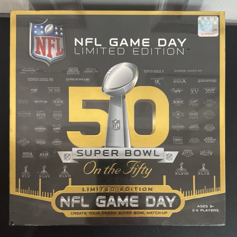 NEW SEALED 2015 NFL Game Day Limited Edition Super Bowl Board Game On the 50