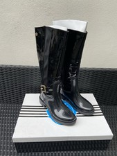 Posh Wellies black patent croc UK sz 3  EU37 BNIB Festival / Glamour / Concert 