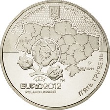 M&uuml;nze, Ukraine, 5 Hryven, 2011, UNZ, Copper-Nickel-Zinc, KM:649