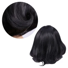 Flat Bangs Synthetic Short Straight Lace Front Wigs Hair Wigs for Women Girls