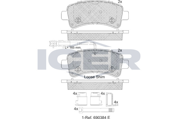 Bremsbelagsatz Hinten Brembo-System FüR Fiat Ducato 250 Pritsche Opel Ab 06->-image