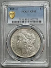 1884-S   MORGAN DOLLAR   PCGS  XF45   BETTER DATE