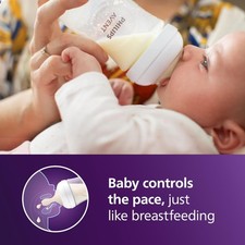 Natural Baby Bottle with Natural Response Nipple Medium Flow,Flow 3, 9oz, /01