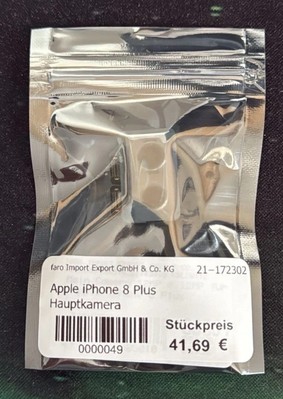 Original Apple iPhone 8+ Plus Hauptkamera Rückkamera Rear Back Camera Haupt NEU