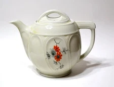 Vintage Drip O' Later Ceramic Coffee Pot Enterprise Aluminum Co "Cathedral"