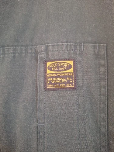 Vintage Polo Sport Workwear Chore Jacket Forest Green Size L Stadium Sportsman image 2