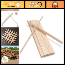 Craft Wooden Dowels 1/8" x 1" x 17.5" - 30 PCS Unfinished Hardwood Crafting Stri