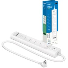 Tapo Smart Wi-Fi Power Strip - Matter Compatible, Energy Monitoring, Surge Prote