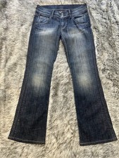 Hudson Signature Bootcut Flap Pocket Jeans Sz 29 Dark Wash Low-Rise