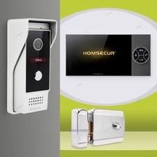 HOMSECUR 4 Wire Video Door Phone Call Intercom Door Unlock Monitoring Security