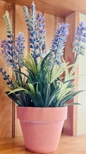 Artificial Lavender Flowers 11"tall Decorative Potted Plant