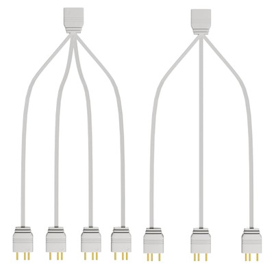 ARGB-Splitter-Stromkabel, 5 V, 3-polig, tragbarer Stecker, 33,5 cm,