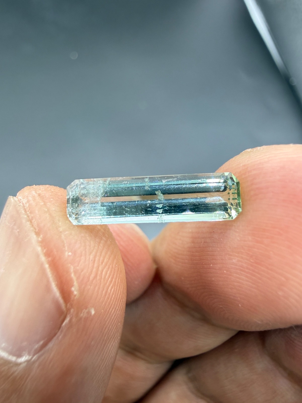Natural light green 2.20 carats  Loose tourmaline Gemstone From Afghanistan