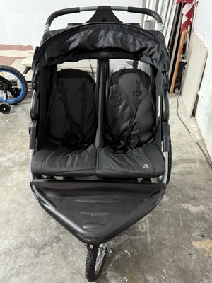 Black double Baby Stroller
