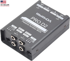 Pro Di-2 Passive Stereo Direct Box with 3-Level PAD Switch Dual Channel XLR Inp