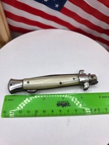 Vintage GC Co. Italy stilletto pocket knife pearl handle