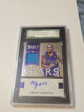 2012-13 Select Marcus Thornton #10 Stars Auto Mat 007/299 SGA-10