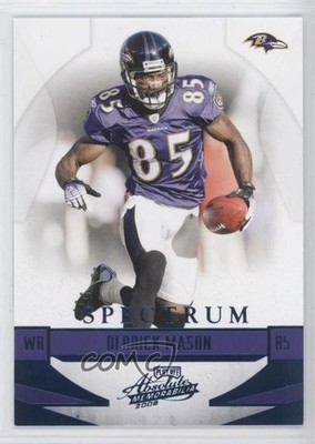 2008 Playoff Absolute Memorabilia Spectrum Blue 84/250 Derrick Mason #12 9ap