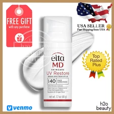 Elta MD UV Restore Broad-Spectrum SPF 40 Sunscreen 1.7oz EXP 04/26 *New In Box*