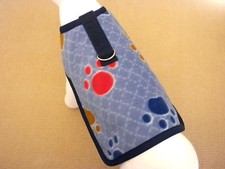 Fleece Blue Paws Dog Pet Harness Coat Apparel