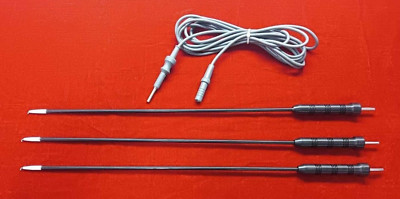 3pc - Laparoscopic Monopolar L-Hook 5mmx330mm High Quality Reusable Instruments
