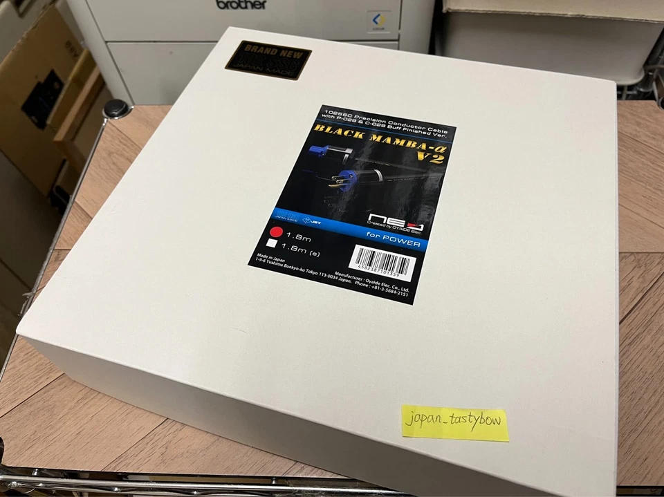 Cable de alimentación de audio Oyaide negro Mamba Alpha V2 1,8 m 100 % genuino NUEVO Japón Foto 3 de 4