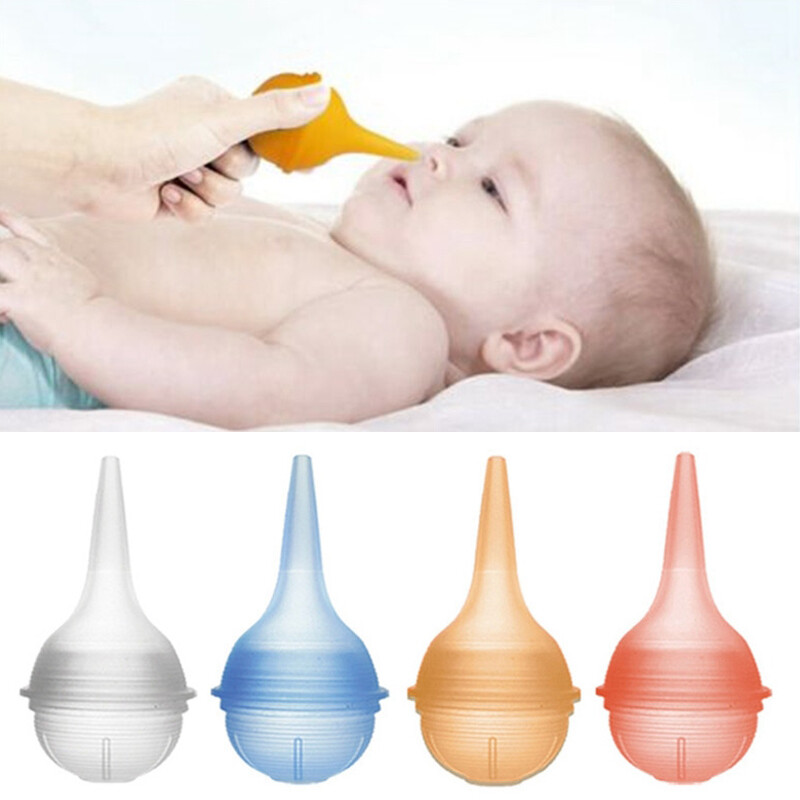 Vacuum Baby Nasal Aspirator Nose Cleaner Runny Tip Mucus Suction Handy Soft