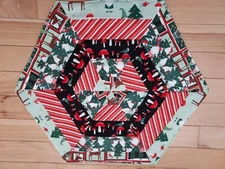 HANDMADE  CHRISTMAS TABLE TOPPER ONE OF A KIND LOT #4