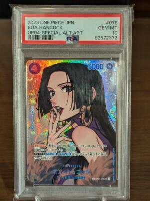 PSA 10 Boa Hancock SP Alt Art OP01-078 SP Japanese One Piece PSA 10 Boa Hancock SP Alt Art OP01-078 SP Japanese One Piece