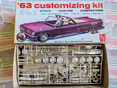 SUPER RARE! *ORIGINAL VINTAGE AMT 1963 PONTIAC TEMPEST CONV KIT