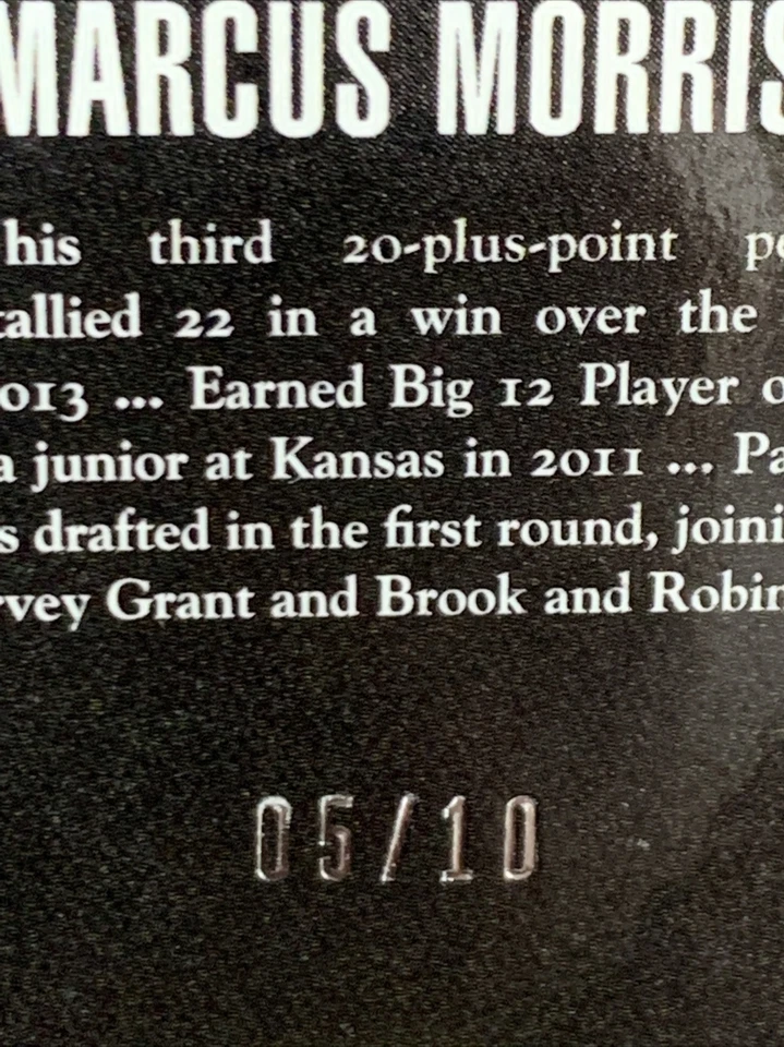 2013-14 Panini Crusade Marcus Morris Gold 5/10 - Image 3 of 4