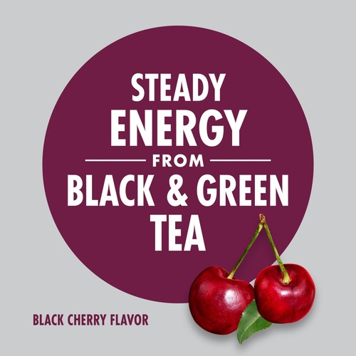 V8 +Energy Black Cherry Juice Energy Drink 8 fl oz Can 6 Pack - Picture 2 of 6