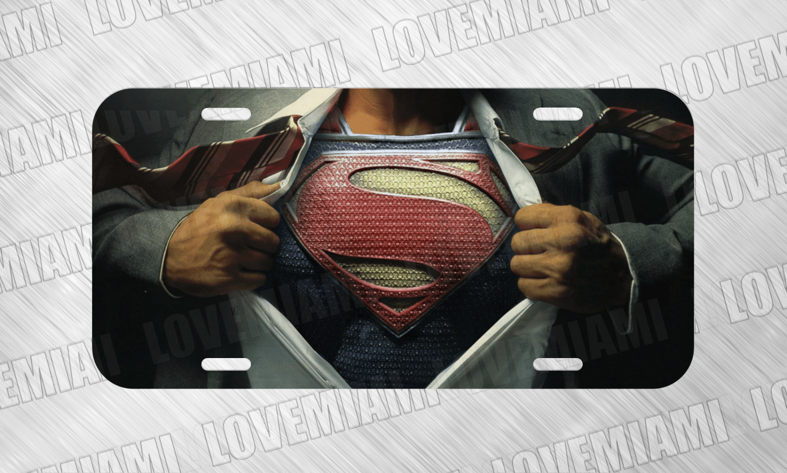 For Super Man Superman Super Hero Fans License Plate Auto Car Tag FREE SHIP