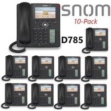 10 Pack Lot SNOM D785 4.3" Color Display 12-Line SIP IP Desk Phone Bluetooth