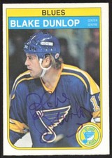 1982-83 OPC O-Pee-Chee Blake Dunlop St. Louis Blues #301