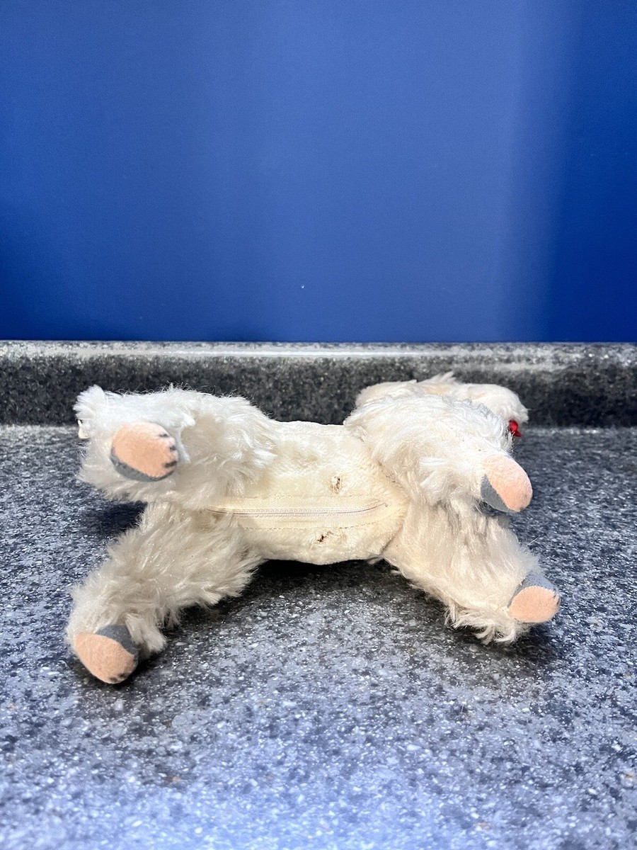 Vintage Plush French Poodle 10” Tall MCM 1950s Toy Stuffed