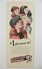 Barbasol Shving Creme 1946 Print Ad ~"#1 with Women Too!"