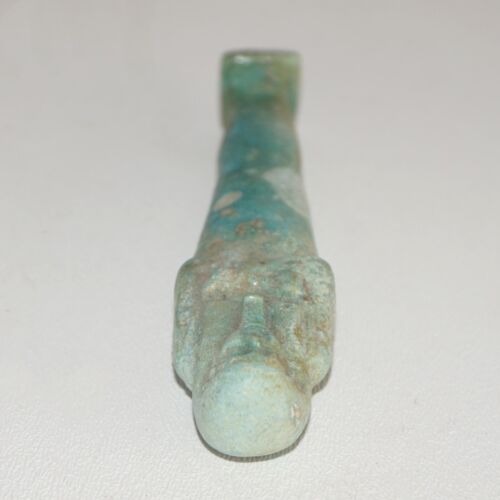 Ancient Egyptian Faience Shabti, Late Period (664–323 BC), Provenanced (LiC-10) - Picture 7 of 7
