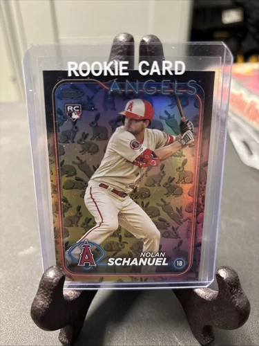 Nolan Schanuel 2024 Topps Series 1 Angels Rabbits Foil Rookie Card #53
