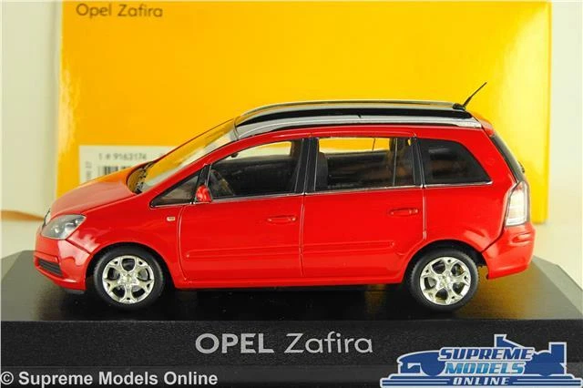 OPEL VAUXHALL ZAFIRA MODEL CAR RED 1:43 SCALE MINICHAMPS 9163174 DEALER ISSUE K8 - Image 2 of 4