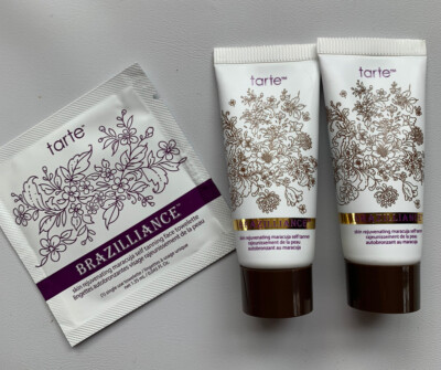 Tarte Brazilliance Skin Rejuvenating Maracuja Oil Self Tanner 15ml X TWO +Sample