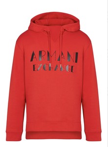 armani exchange orange hoodie